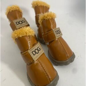 Dog “UGGS” paw shoes brown XS New
